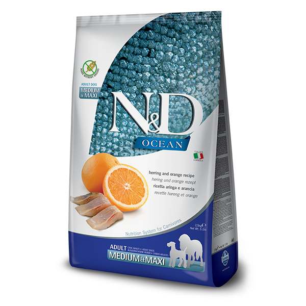 N&D OCEAN MORİNA BALIĞI, BALKABAĞI & KAVUN PUPPY MEDIUM & MAXI 12kg